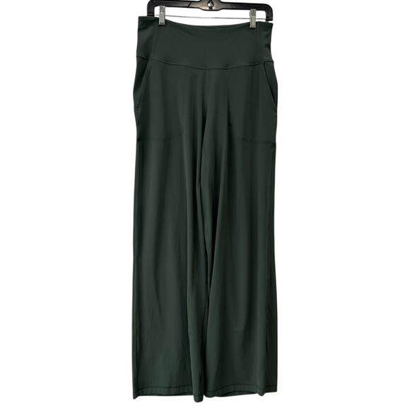 $128 Lululemon Dark Forest Green Align High-Rise Wide-Leg Pant *Short size 10 - Picture 1 of 6